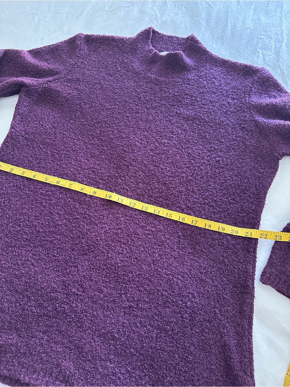 Calvin Klein Plum Mock Neck Tunic Sweater, size XL - Picture 12 of 14